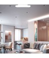 Suspension LED carrée 26W, CCT dimmable - 2500lm, 30x30cm, télécommande incluse, changement de couleur 3-en-1