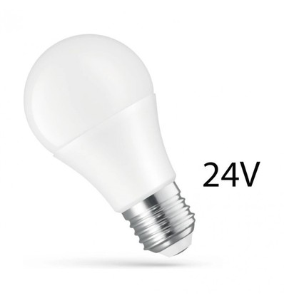 Ampoules LED E27 24V 8,5W - 24V AC/DC, Spectrum