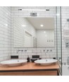 Applique tableau/miroir 64cm 12W LED - Chrome, 3000K, orientable, source incluse