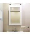 Applique tableau/miroir 64cm 12W LED - Chrome, 3000K, orientable, source incluse