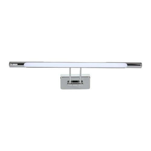 Applique LED pour tableau/miroir 8W, chrome - 50cm, orientable, 3000K/4000K, source lumineuse incluse