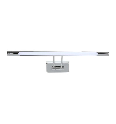 Applique LED pour tableau/miroir 8W, chrome - 50cm, orientable, 3000K/4000K, source lumineuse incluse