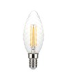 Ampoule LED E14 4W dimmable - Twisted candle filament, 350lm, blanc chaud
