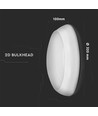 Lumière Coupole Ronde Pleine 10W - Batterie de Secours, Capteur, Puce Samsung, 4000K