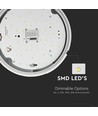 Lumière Coupole Ronde Pleine 10W - Batterie de Secours, Capteur, Puce Samsung, 4000K