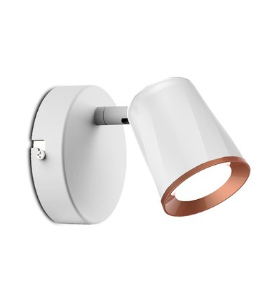 Applique murale LED 6W - 4000K, blanc