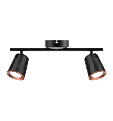 Applique murale LED 12W - Noir, 3000K