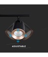 Applique murale LED 12W - Noir, 3000K