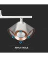 Applique murale LED blanche 18W - 3000K, 3 têtes