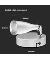 Applique murale LED 4,5W - 420lm, 3000K, blanc, intérieur