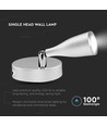 Applique murale LED 4,5W - 420lm, 3000K, blanc, intérieur