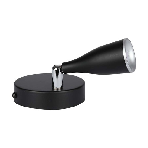 Applique murale LED 4,5W - 420lm, IP20, finition noire, source lumineuse incl.