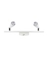 Double applique murale LED 9W - 3000K, blanc