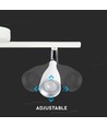 Double applique murale LED 9W - 3000K, blanc
