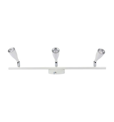 Applique murale LED 13,5W - Blanc, 1260lm, design 3 têtes, source lumineuse incluse