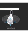 Applique murale LED 13,5W - Blanc, 1260lm, design 3 têtes, source lumineuse incluse