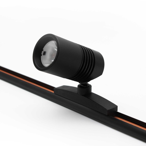 PicoTrack Spot LED sur rail mini 3,5W - Noir, Compatible avec rails PicoTrack, IRC92, 24V