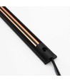 Rail PicoTrack 50 cm - 24V, magnétique, noir, pour vitrine en verre / éclairage de fenêtre