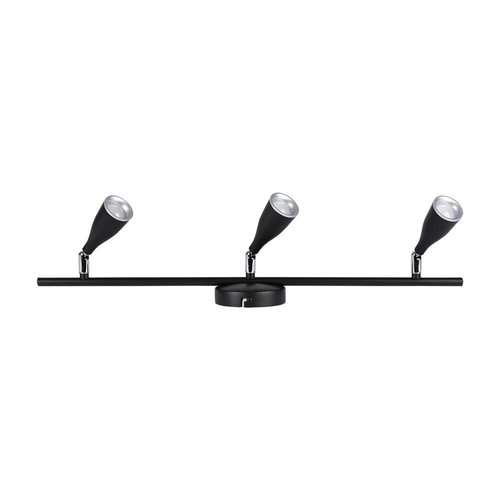 Applique murale LED 13,5W, design 3 têtes - 4000K, noir, extérieur, IP65