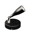 Applique murale LED 4,5W avec interrupteur - 420lm, IP20 intérieur, noir, blanc chaud, source lumineuse incluse