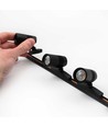 PicoTrack Spot LED sur rail mini 3,5W - Noir, Compatible avec rails PicoTrack, IRC92, 24V