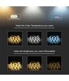 Kit de bande LED 90 - Bande lumineuse IP65, compatible Alexa, Google Home, RGB+3en1, prise EU