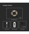 Kit de bande LED 90 - Bande lumineuse IP65, compatible Alexa, Google Home, RGB+3en1, prise EU