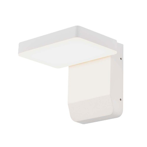 Applique murale LED carrée 17W - IP65, blanc, 150lm/W, aluminium, source lumineuse incluse