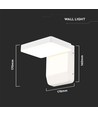 Applique murale LED 17W - 4000K, blanc