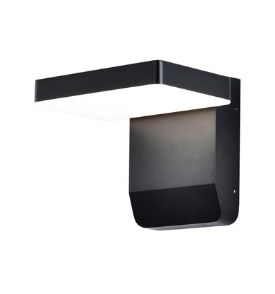 Applique murale LED 17W - 4000K, noir