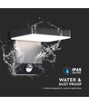 Applique murale LED 17W avec détecteur, carrée - IP65, noir, 2580lm, 3000K, détecteur PIR