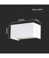 Applique murale LED 24W - IP65, blanc, 4000K, extérieur, 112lm/W
