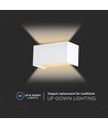 Applique murale LED 24W - IP65, blanc, 4000K, extérieur, 112lm/W