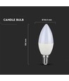 Ampoule LED flamme E14 2,9W - Dépolie