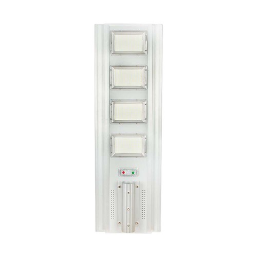 Lampadaire solaire LED 40W - 4300lm, IP65, 6400K, aluminium, avec panneau solaire et batterie