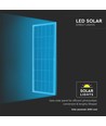 Lampadaire solaire LED 40W - 4300lm, IP65, 6400K, aluminium, avec panneau solaire et batterie