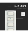Lampadaire solaire LED 40W - 4300lm, IP65, 6400K, aluminium, avec panneau solaire et batterie