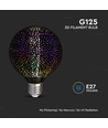 3D LED Ampoule 4W E27 - Effet étoile, 3000K, G125