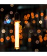 Ampoule LED Art Filament 2W E27 T30 - 1800K, verre ambré, effet vintage, gravure laser