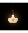Ampoule LED filament E27 8W - Verre ambré, 620lm, 2200K, angle 300°