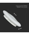 Suspension LED ronde 78W - Design, Change de couleur, 750x130, Dimmable, Blanc
