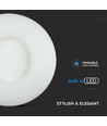 Suspension LED ronde 78W - Design, Change de couleur, 750x130, Dimmable, Blanc