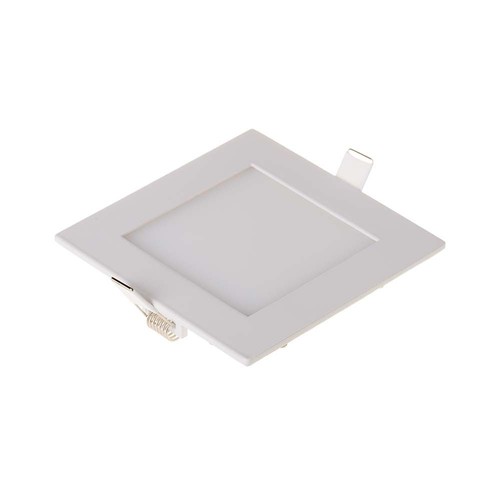 Dalle LED encastrable carrée 6W - 490lm, 6400K, Coupe: 11cm, Dim: 12x12cm, driver incl.