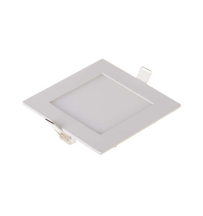 Dalle LED encastrable carrée 6W - 490lm, 6400K, Coupe: 11cm, Dim: 12x12cm, driver incl.