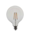 Ampoule LED filament E27 12W G125 - 1521lm, verre clair, 4000K