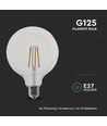 Ampoule LED filament E27 12W G125 - 1521lm, verre clair, 4000K