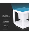 Borne solaire LED 2W Solara avec détecteur - IP65, 3000K, blanc, garantie 3 ans