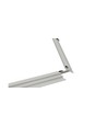 Cadre encastrable pour panneau LED 120x30 - Nouveau modèle, compatible avec Troldtekt sans ajustement, bord blanc
