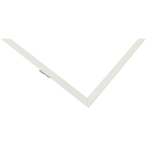Cadre encastrable pour panneau LED 120x30 - Nouveau modèle, compatible avec Troldtekt sans ajustement, bord blanc