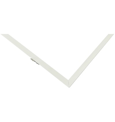Cadre encastrable pour panneau LED 120x30 - Nouveau modèle, compatible avec Troldtekt sans ajustement, bord blanc